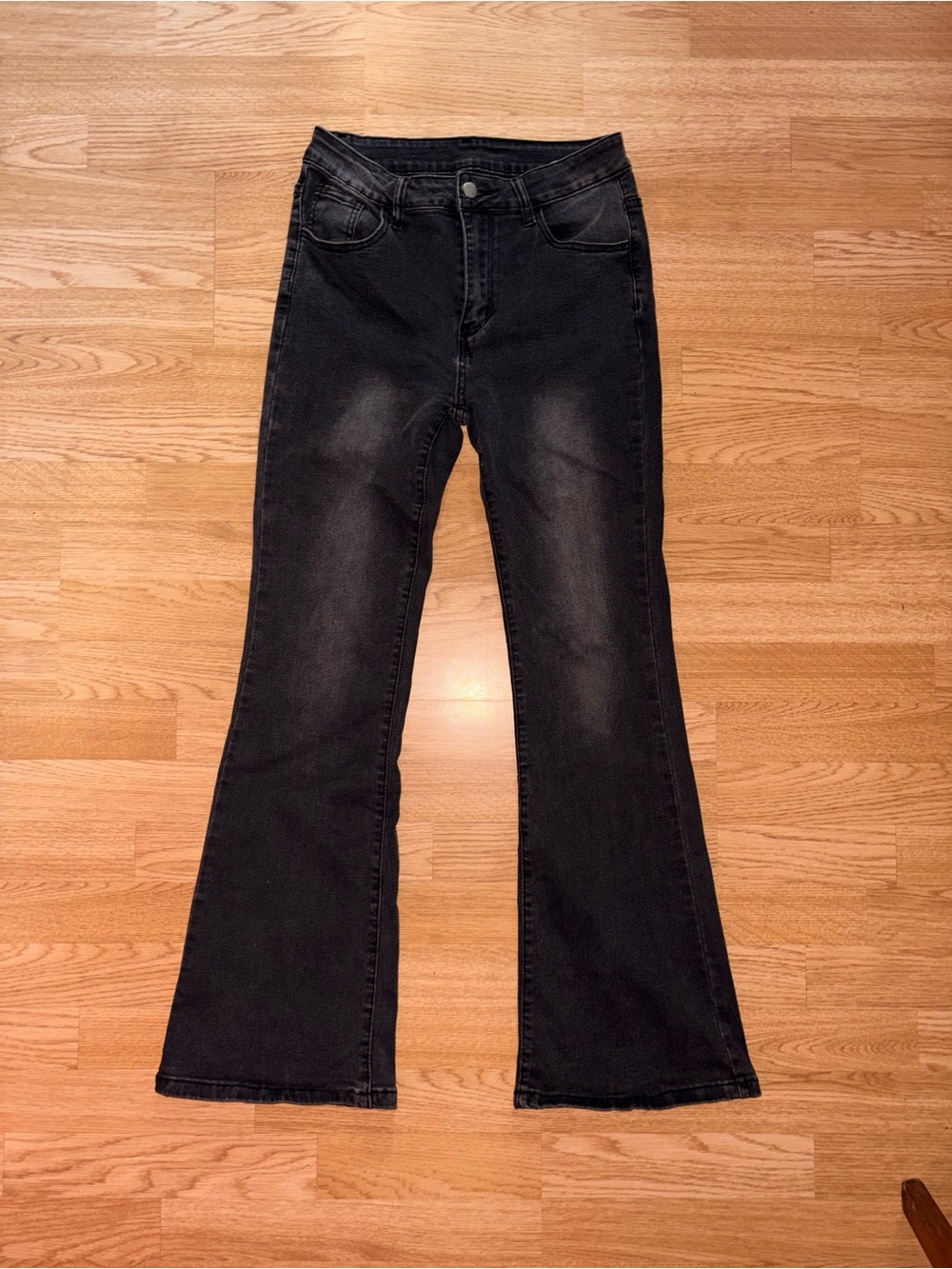 Women's Black Flared Jeans